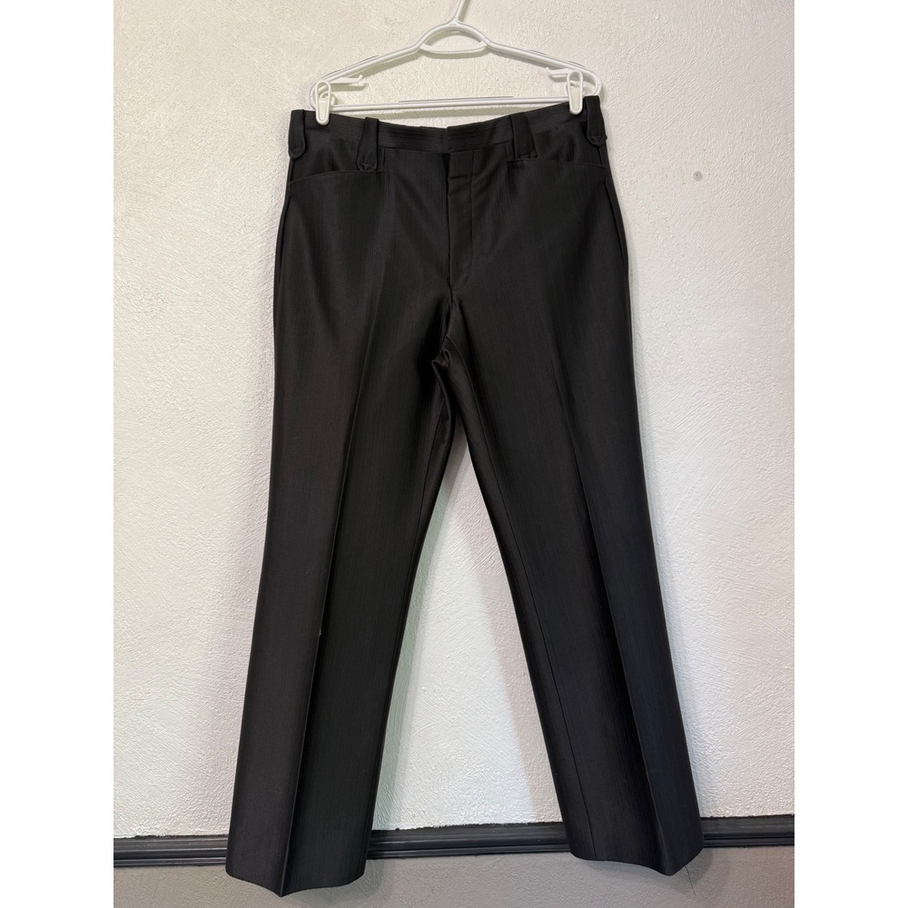 Circle S Men's 38 Dark Gray Dress Pants 100% Polyester Business Trousers